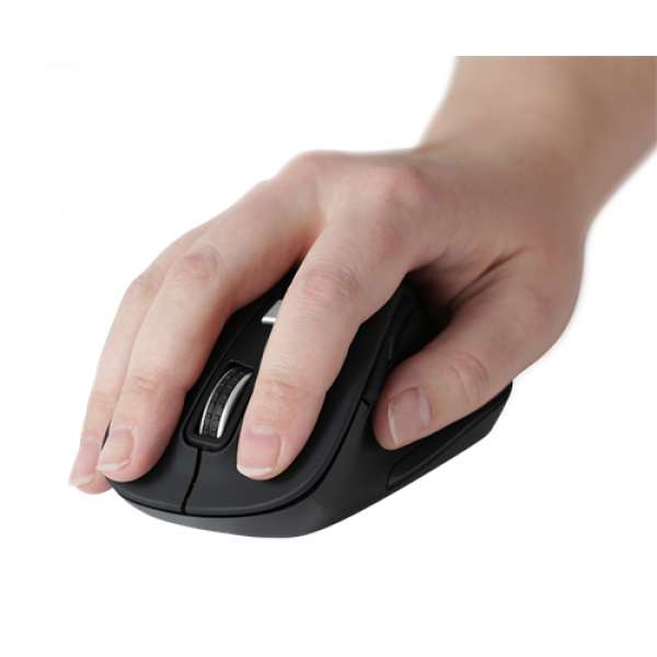 DELTACO Office Wireless ergonomic mouse, silent clicks, 2400 DPI DELO-0310