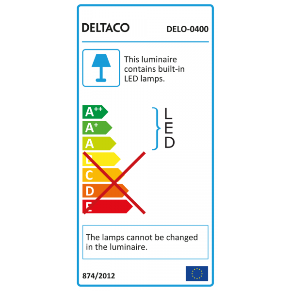 DELTACO Office, LED table lamp 360lm with Wireless charging 10W DELO-0400