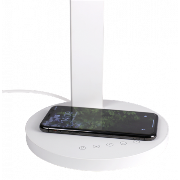 DELTACO Office, LED table lamp 400lm with Wireless charging 10W DELO-0401