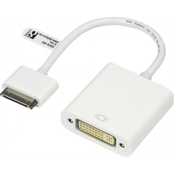 Docka iPhone 4/4S och iPad till DVI adapter.