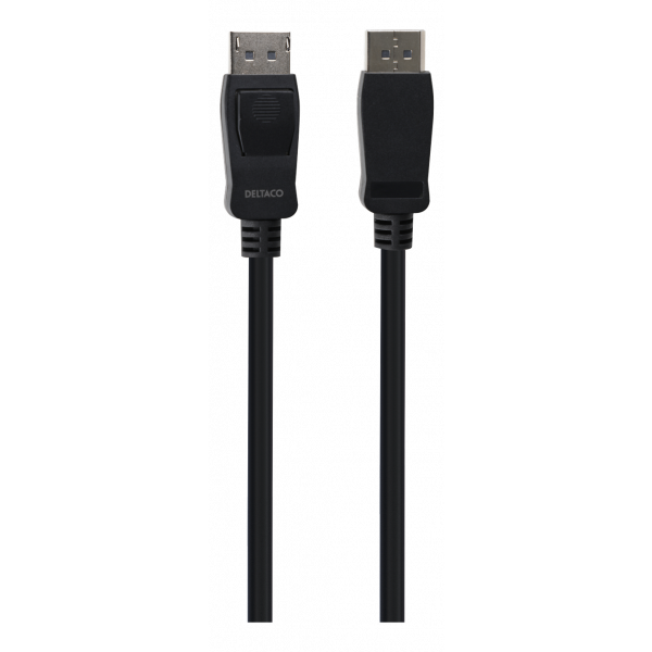 DELTACO DisplayPort cable, DP 1.4, 8K@60Hz, 1m, black DP8K-1010-LSZH