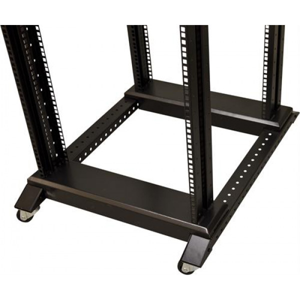 TOTEN, 19" golvrack, 42U, 600x800mm, omonterat, svart