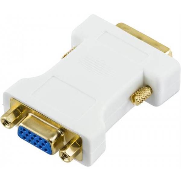 DELTACO DVI adapter analog DVI - analog VGA, ha - ho, vit