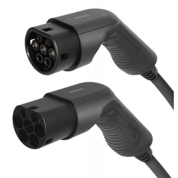 DELTACO e-Charge, cable type 2 - type 2, 1 phase, 32A, 10M EV-12110