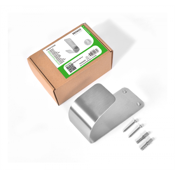 DELTACO E-CHARGE CABLE HOOK POLISHED SS, SS304 EV-5117