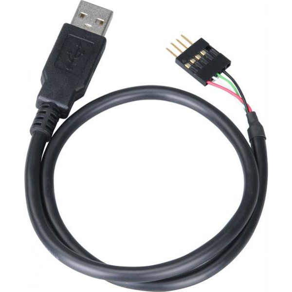Akasa intern 5-pin USB till extern Typ A Ha, 0,4m EXUSBIE-40