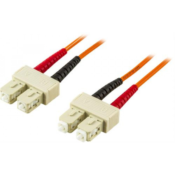 DELTACO fiberkablage SC - SC 50/125 duplex multimode 10m