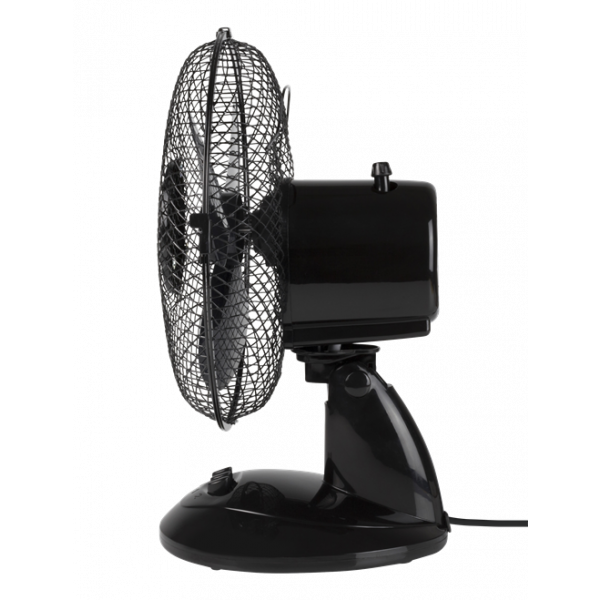 NORDIC HOME CULTURE Skrivbordfläkt, 230mm, två hastighetsinställningar FT-23A-BLACK