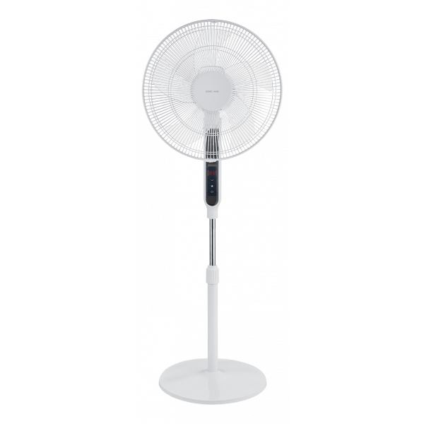 Nordic Home Golvfläkt med fjärrkontroll, 40 cm, låg ljudnivå, timerfun FT-529