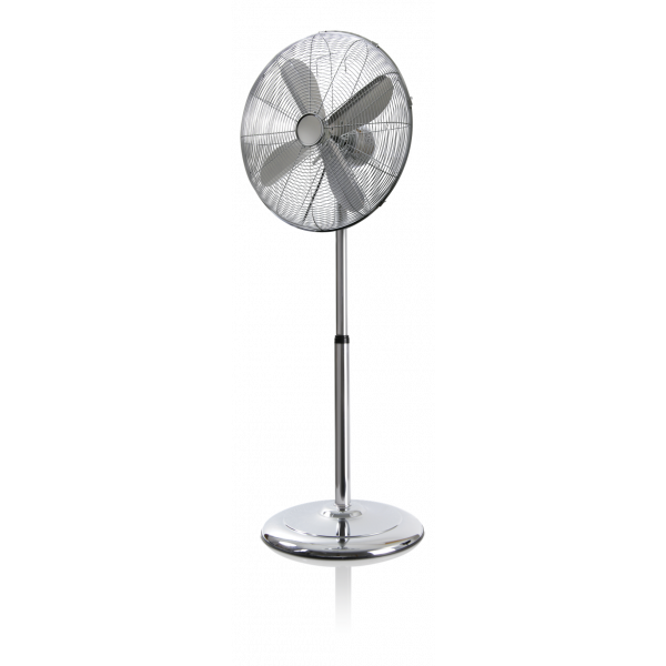 45 cm metal floor stand fan, chrome FT-562