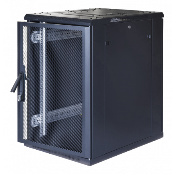 TOTEN System G, 19" golvskåp, 18U, 600x1000, perforerad dörr fram, per G3.6018.9801