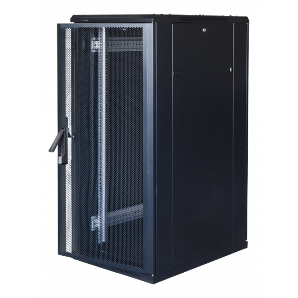 TOTEN System G, 19" golvskåp, 27U, 600x800, perforerad dörr fram, perf G3.6827.9801