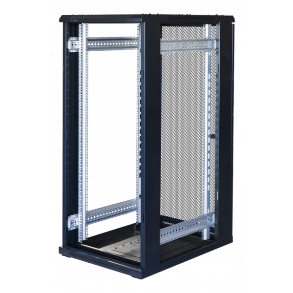 TOTEN System G, 19" golvskåp, 27U, 600x800, perforerad dörr fram, perf G3.6827.9801