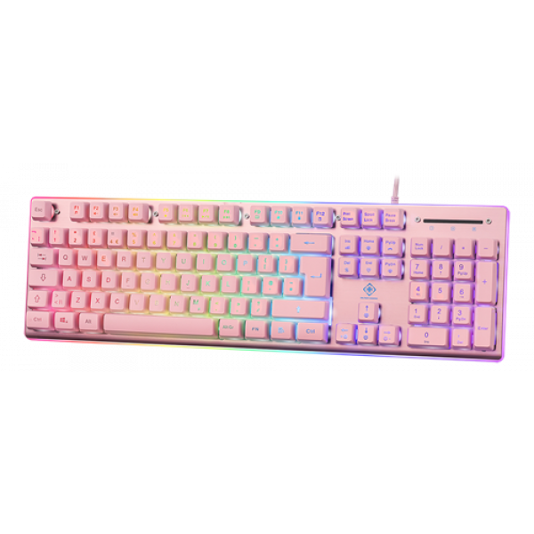 PINK LINE PK75 membrane keyboard RGB Keyboard UK layout GAM-021-RGB-P-UK