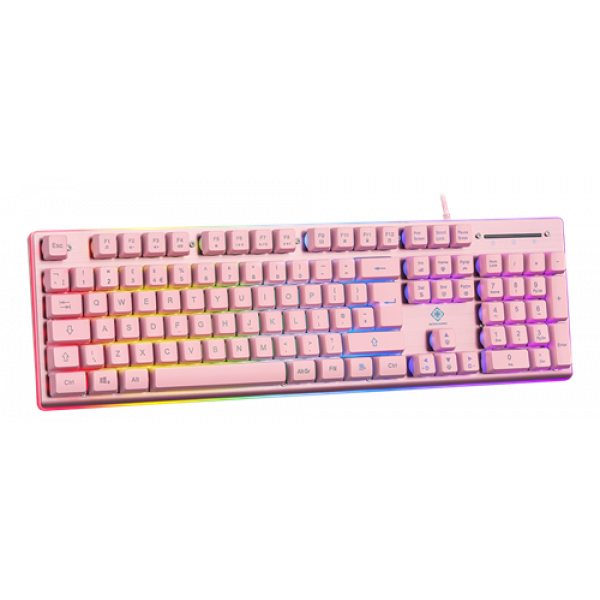PINK LINE PK75 membrane keyboard RGB Keyboard UK layout GAM-021-RGB-P-UK