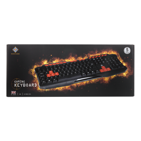 DELTACO GAMING keyboard, anti-ghosting but UK layout GAM-024UK