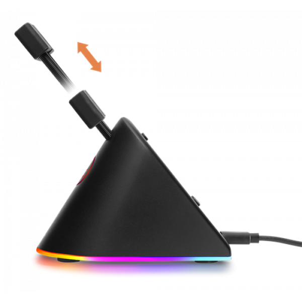 DELTACO GAMING RGB Mouse Bungee, svart GAM-044-RGB
