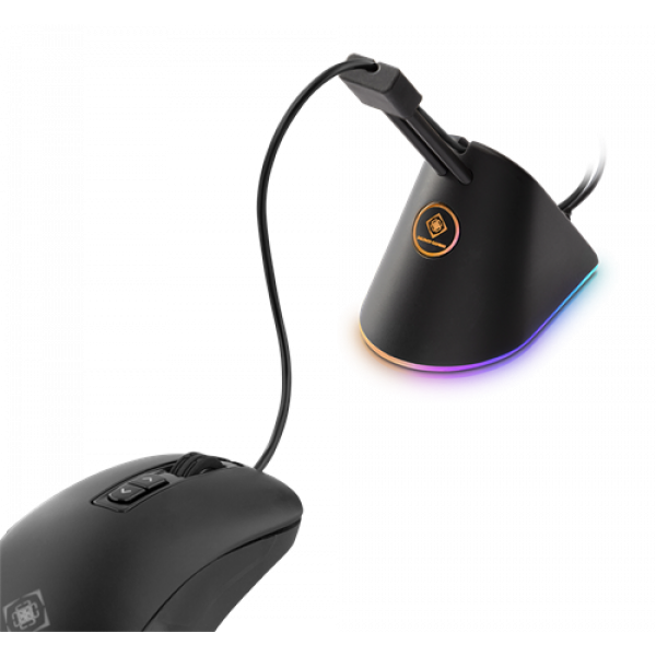 DELTACO GAMING RGB Mouse Bungee, svart GAM-044-RGB