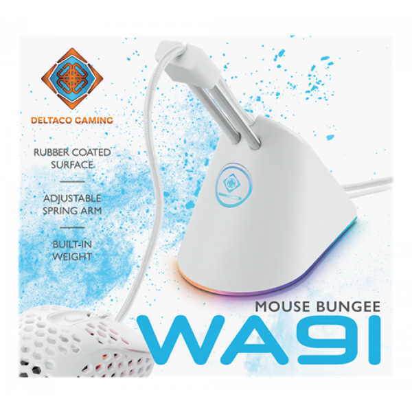 WHITE LINE WA91 RGB Mouse Bungee, vit GAM-044-W-RGB