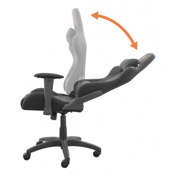 DELTACO GAMING gamingstol i nylon, svankstöd, nackkudde DELTACO GAMING gaming stol i nylon, nackkudde, ryggkudde