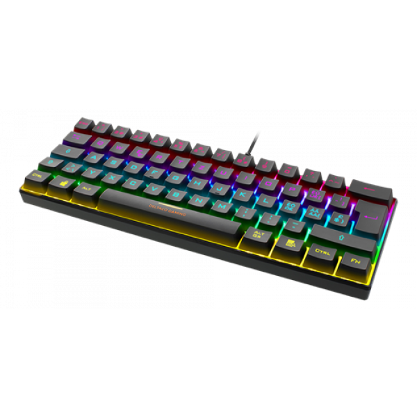 DELTACO GAMING Mechanical keyboard, 60% layout, Red switches, Swiss la GAM-075-CH