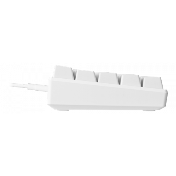 WHITE LINE WK85R Mechanical keyboard, 60% layout, red switches, white GAM-075-W
