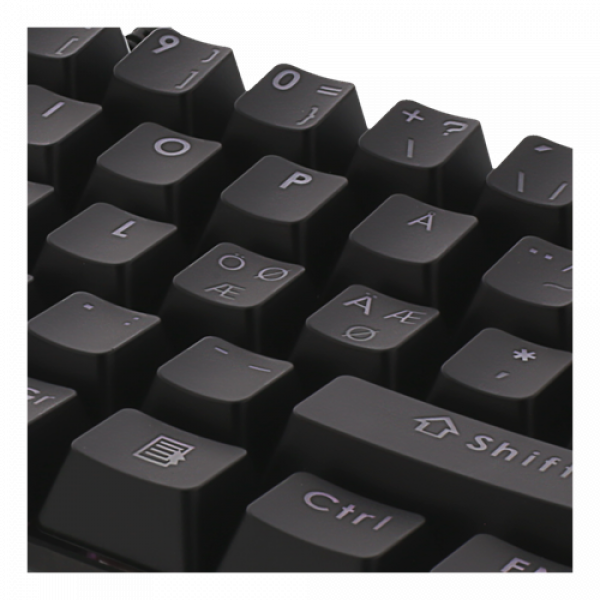 DELTACO GAMING Mekaniskt 60% RGB-tangentbord, röda brytare, 62 tangent GAM-075