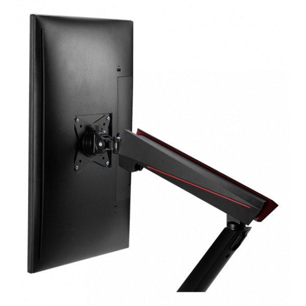 DELTACO GAMING Single Monitor Spring-Assisted Pro Gaming Monitor Arm GAM-101