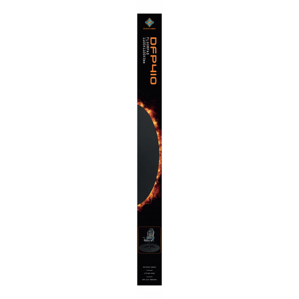 DELTACO GAMING DFP410 Floorpad, 110x110cm, black GAM-125