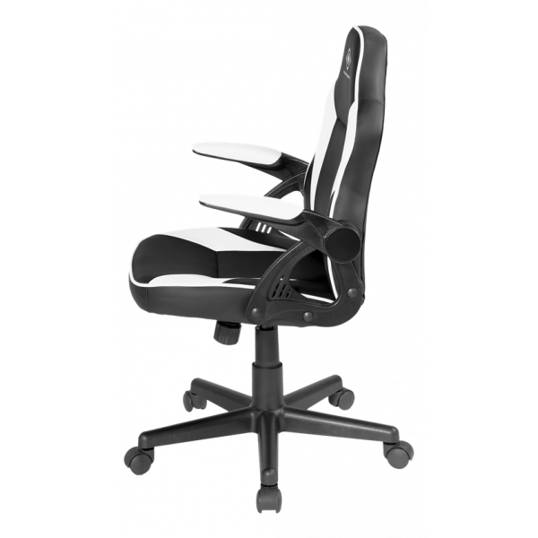 DELTACO GAMING DC120W Junior Gaming Chair, PU-leather, Black/White GAM-130-BW