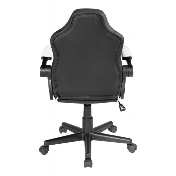 DELTACO GAMING DC120W Junior Gaming Chair, PU-leather, Black/White GAM-130-BW