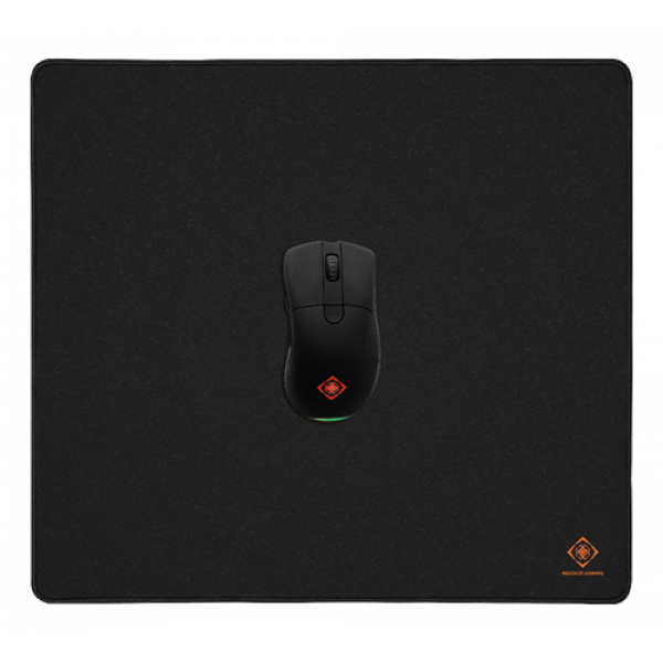 DELTACO GAMING DMP460 L Mousepad, 450x400x4mm, stitched edges, black GAM-137