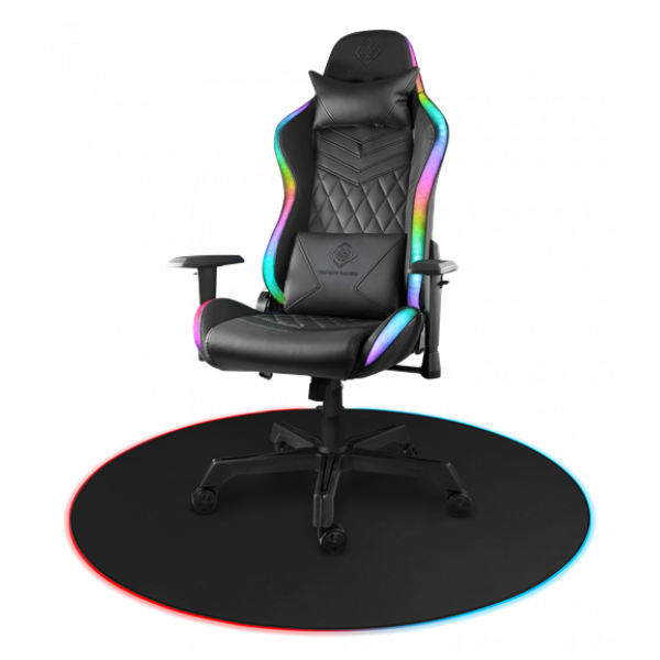 DELTACO GAMING DFP430 RGB Floorpad, 110x110cm, black GAM-138