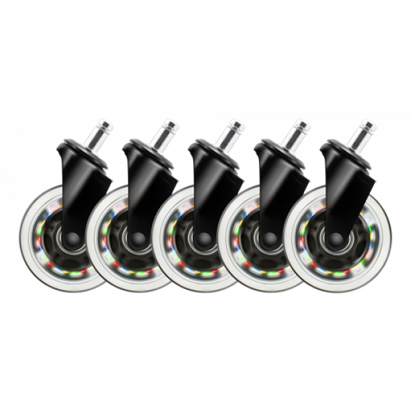 DELTACO GAMING Rainbow Rubber Casters for Gaming Chair GAM-141