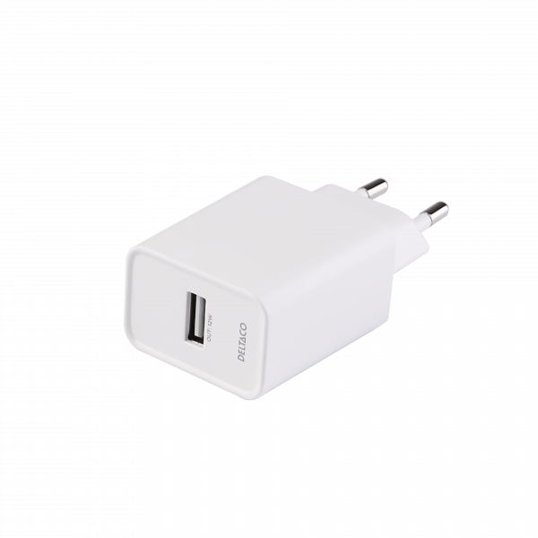 USB-A wall charger, 1x USB-A, 12 W, refill for display GNG-WALL12W