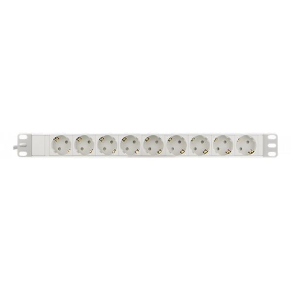 DELTACO grenuttag, 9xCEE 7/4, 1xCEE 7/7, petskyddad, 3m kabel, vit GT-8634W