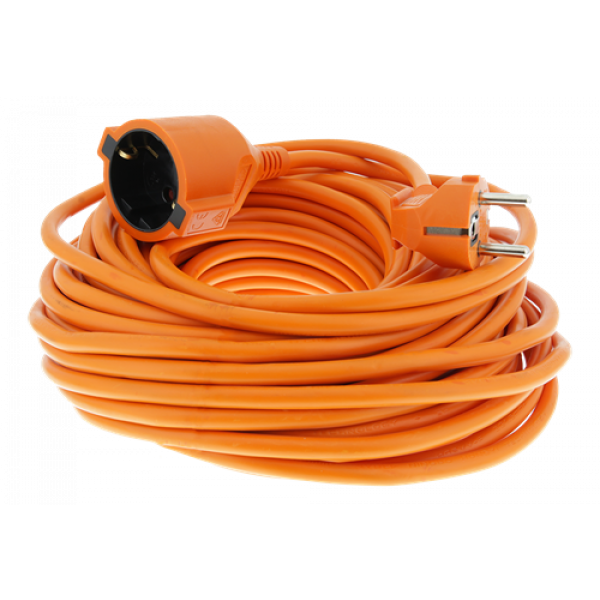DELTACO Extension cord IP20 H05VV-F 3G1.5 20M, orange color GT-979