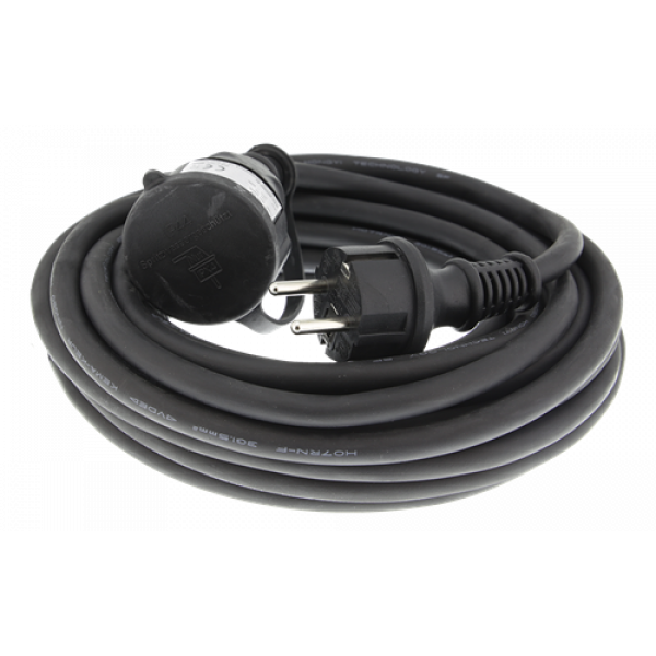 DELTACO Extension cord IP44 H07RN-F 3G1.5 10M black color GT-980