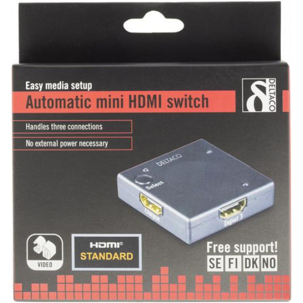 HDMI-switch 3-port Automatisk