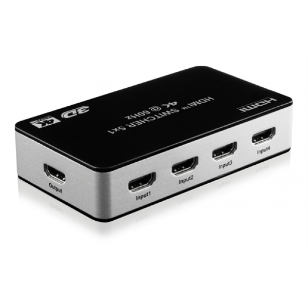 Premium 5 Port HDMI Switch with IR Wireless Remote