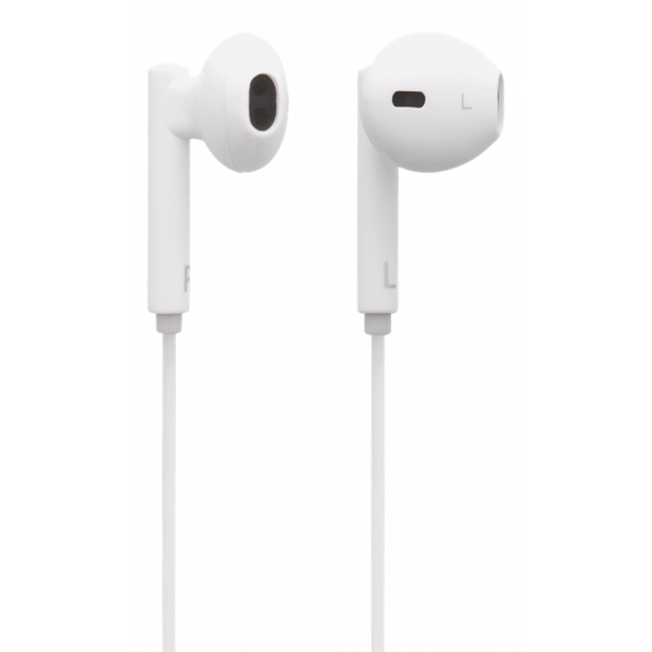 STREETZ in-ear Lightning headset, MFi, volume control, remote, white HL-390