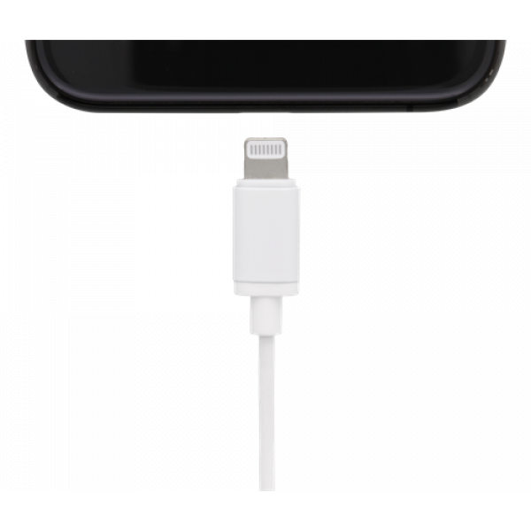 STREETZ in-ear Lightning headset, MFi, volume control, remote, white HL-390