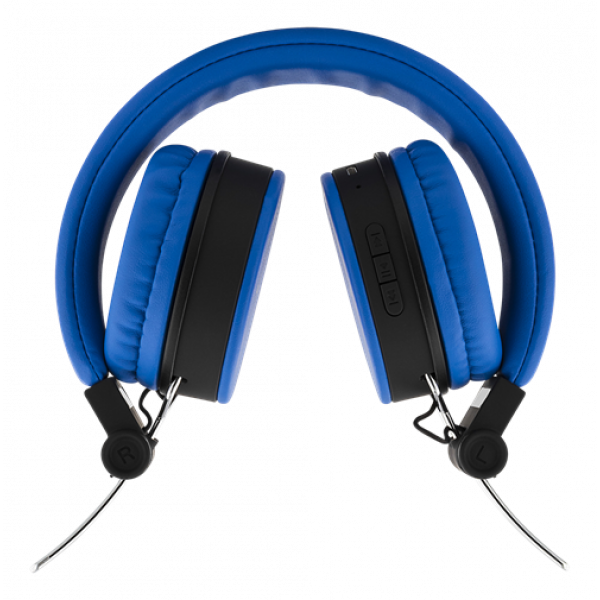 STREETZ Vikbart on-ear BT headset, 3.5 mm, blå HL-BT401