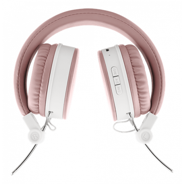 STREETZ Vikbart on-ear BT headset, 3.5 mm, rosa HL-BT402