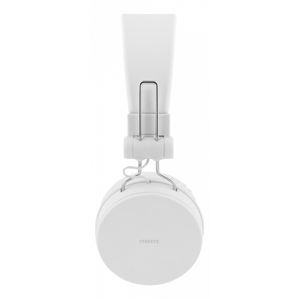 STREETZ Vikbart on-ear BT headset, 3.5 mm, vit HL-BT403