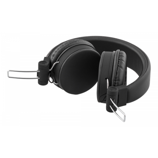 STREETZ headset for smartphone, microphone, 1-button, 1,5m, black HL-W200