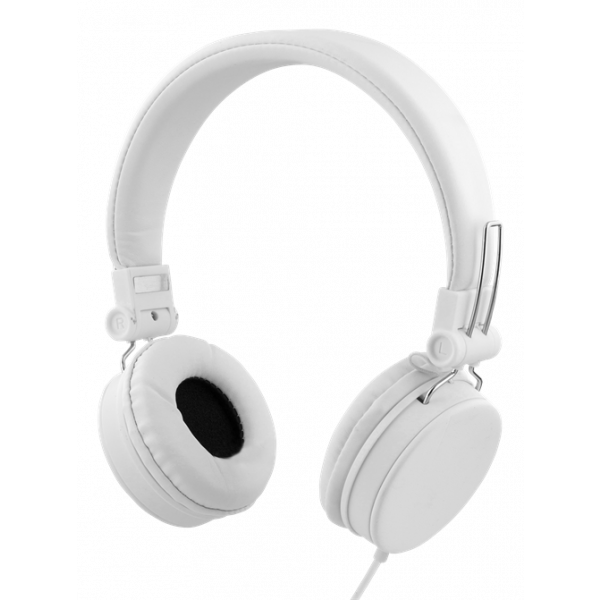 STREETZ headset for smartphone, microphone, 1-button, 1,5m, white HL-W203