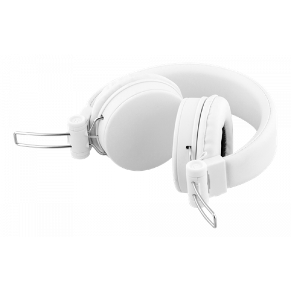 STREETZ headset for smartphone, microphone, 1-button, 1,5m, white HL-W203