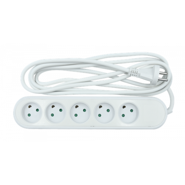 Nordic Quality Power 5-way socket w/dummyhole (D), 3m KF-DB-05(dummy) 3M