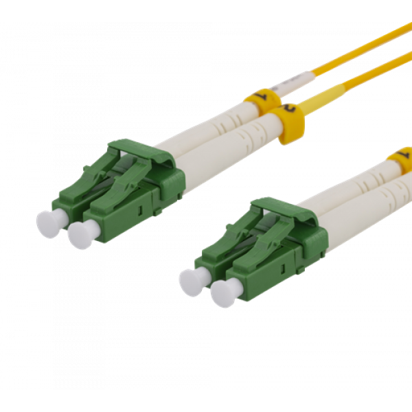 DELTACO OS2 fiberkabel LC – LC, duplex, singlemode, APC, 9/125, 5m LCLC-5S-APC